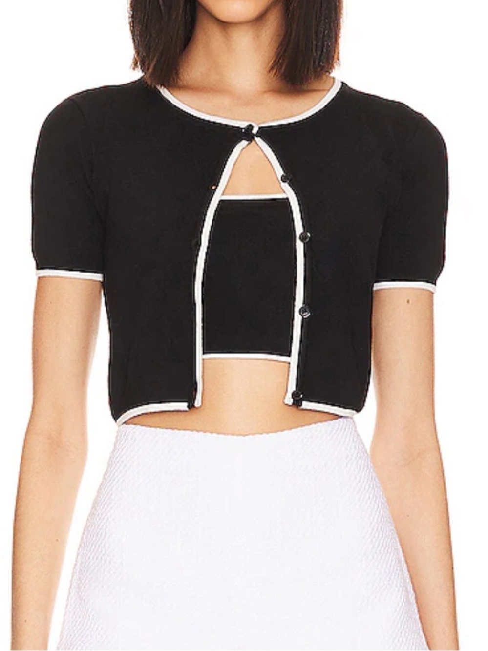 MAJORELLE - Amy Cardi Set in Black